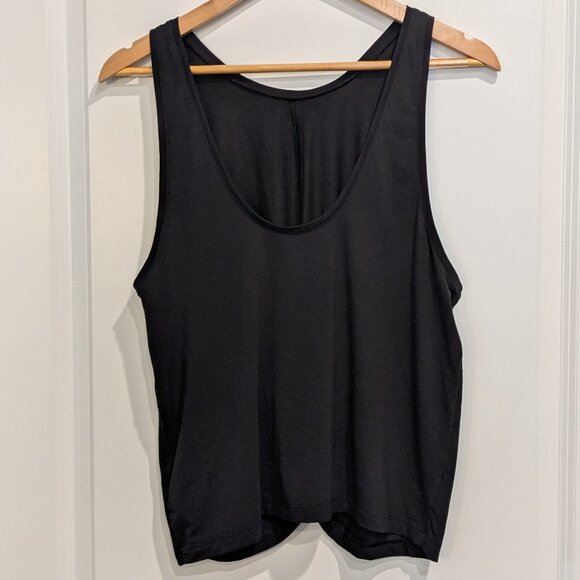 Athleta Tank Top Women's XL Black Essence Twist Front Sleeveless - Picture 9 of 13